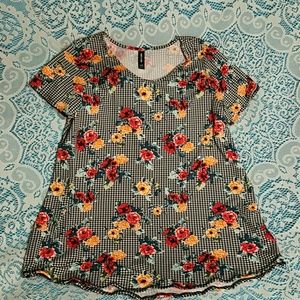 Agnes & Dora Floral Blouse NWOT